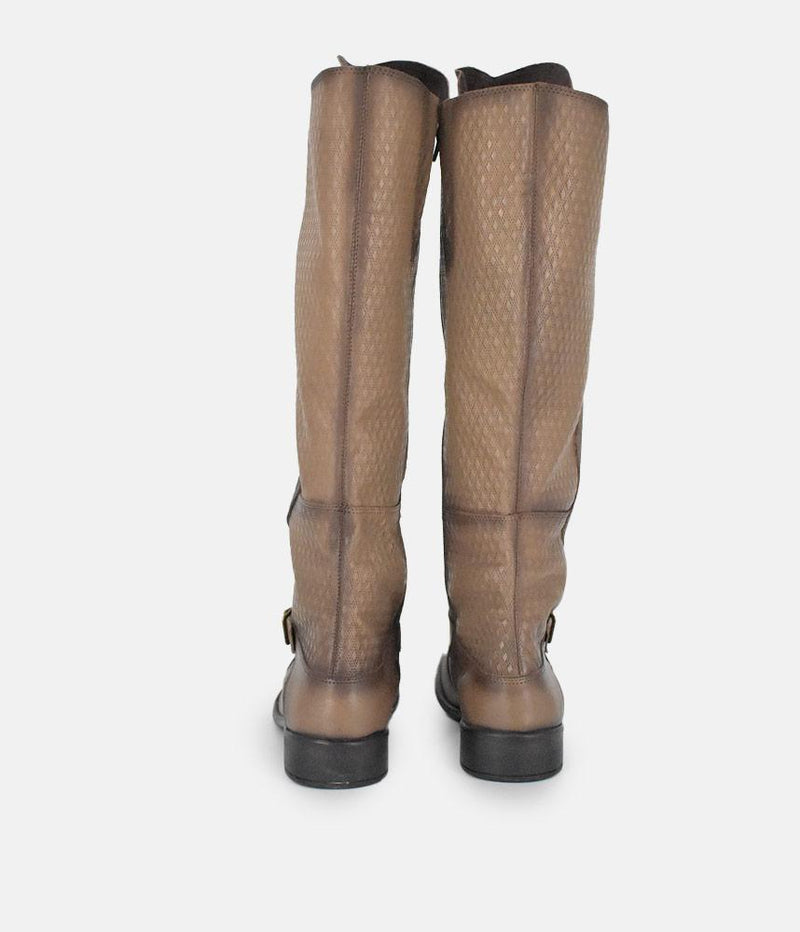 Cinderella Shoes Stylish Long Brown Winter Boots