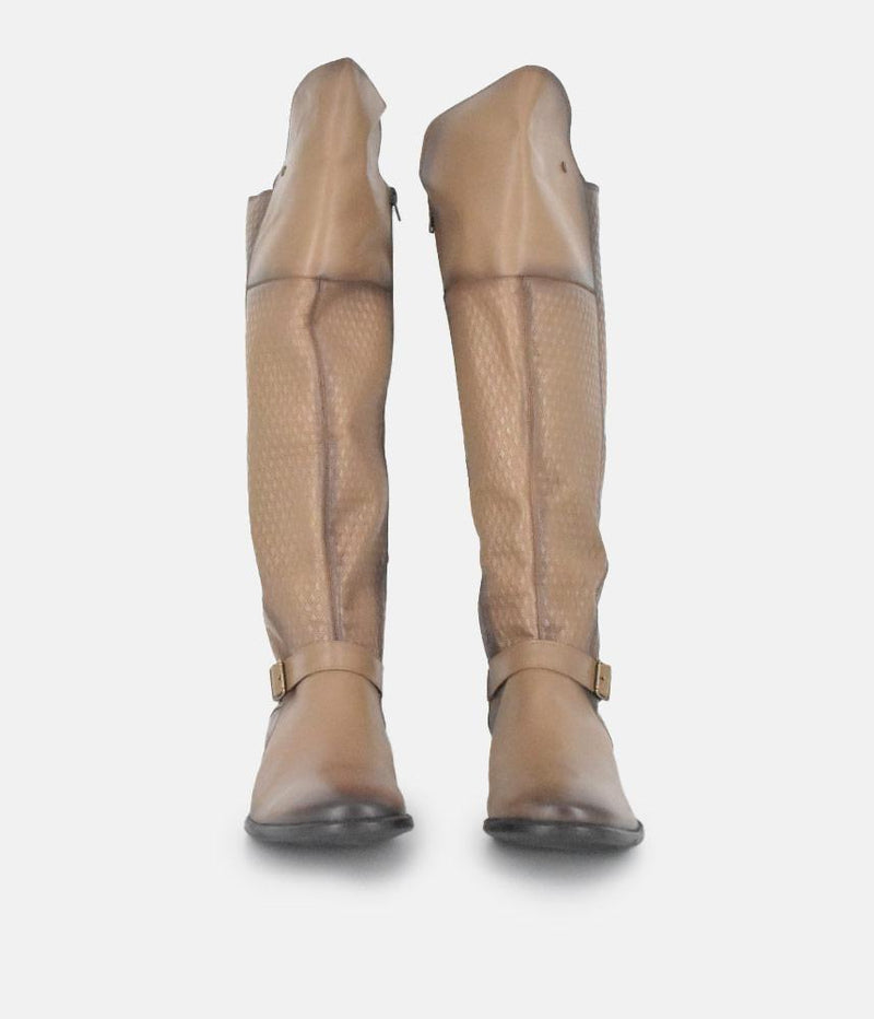 Cinderella Shoes Stylish Long Brown Winter Boots