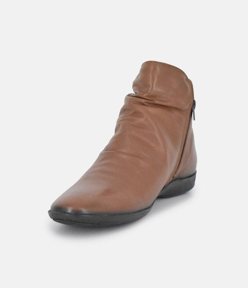 Cinderella Shoes Versatile Brown Ankle Bootie