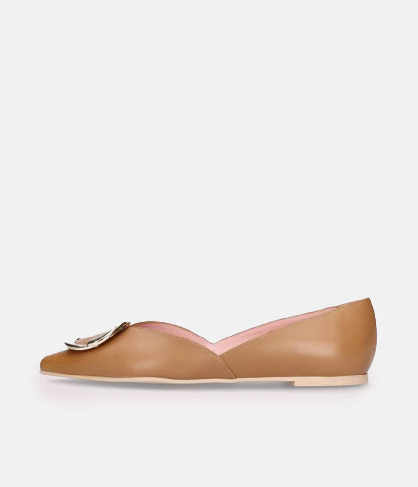 Pretty Ballerinas - Chic Brown Pointy Toe