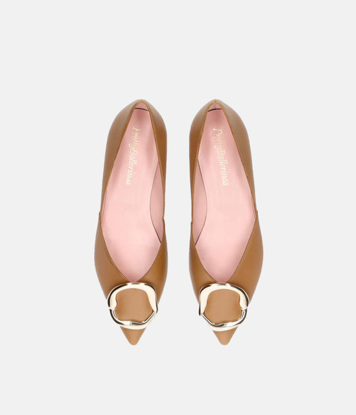 Pretty Ballerinas - Chic Brown Pointy Toe