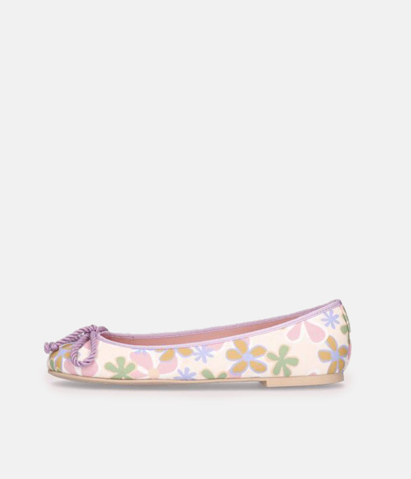 Pretty Ballerina Beautiful Floral Lavendar Ballerinas