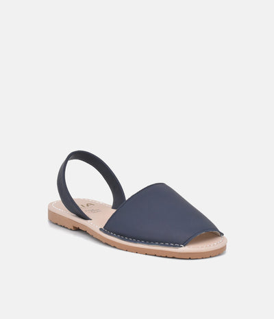 RIA Plush Navy Abarca Sandals