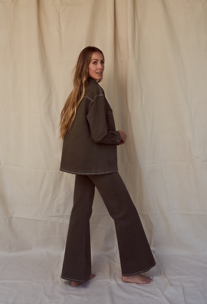Penelope Shirt Jacket - Olive