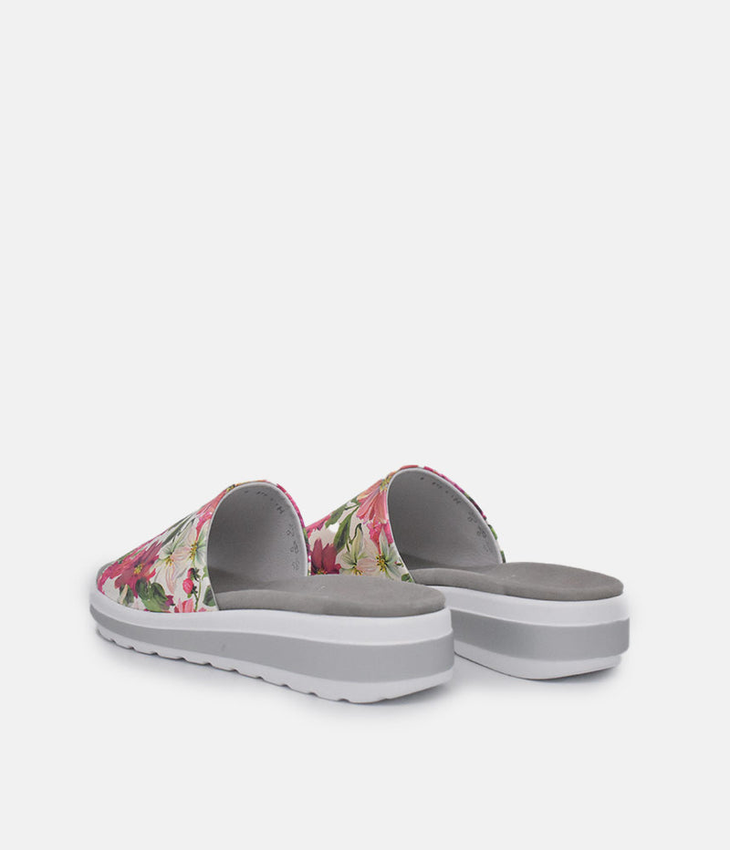 Semler Pretty Pink Floral Slip on Sandals