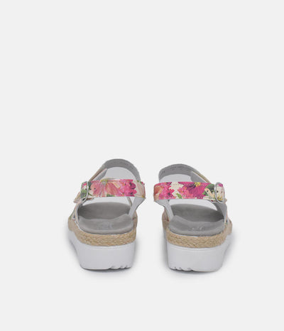 Semler Pretty Pink Floral Wedge Sandals