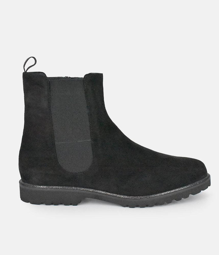 Sioux Premium Black Suede Ankle Boots