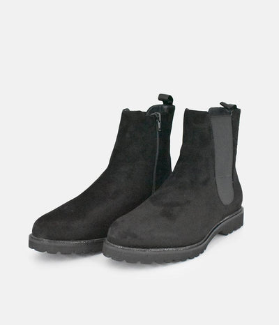 Sioux Premium Black Suede Ankle Boots