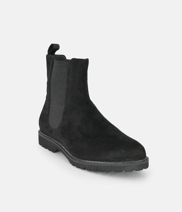 Sioux Premium Black Suede Ankle Boots