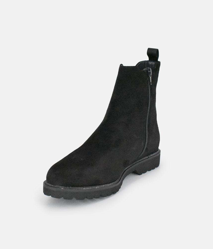 Sioux Premium Black Suede Ankle Boots