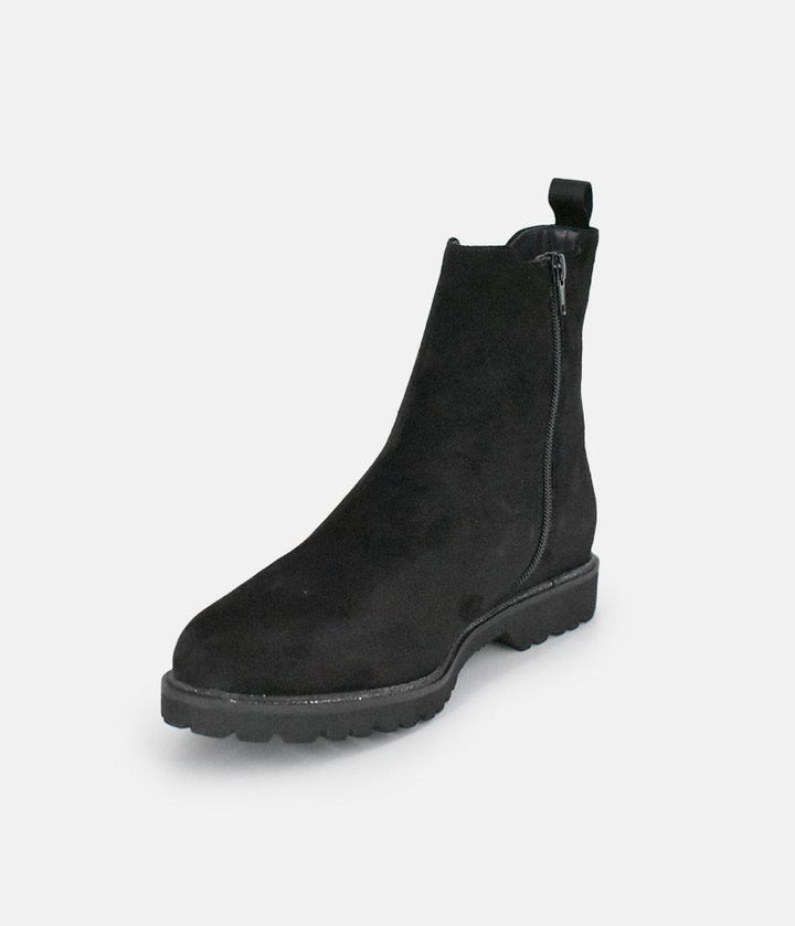 Sioux Premium Black Suede Ankle Boots