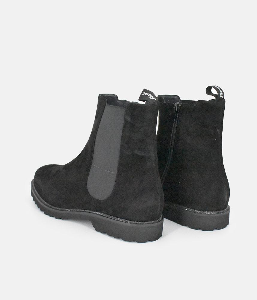 Sioux Premium Black Suede Ankle Boots