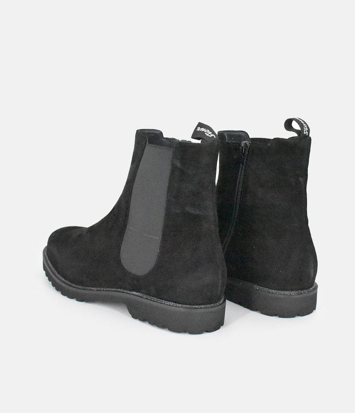 Sioux Premium Black Suede Ankle Boots