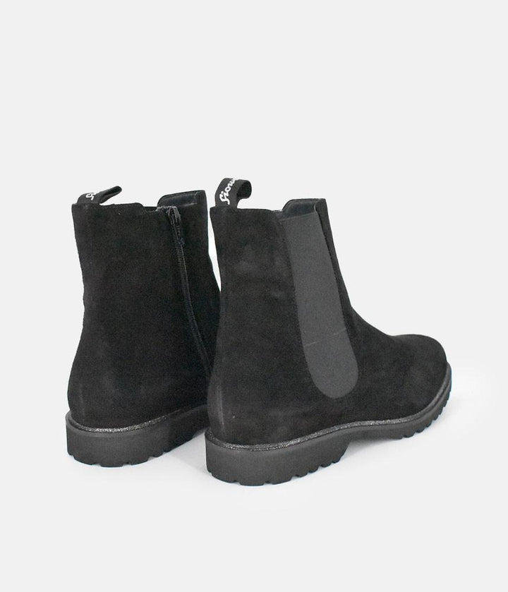 Sioux Premium Black Suede Ankle Boots