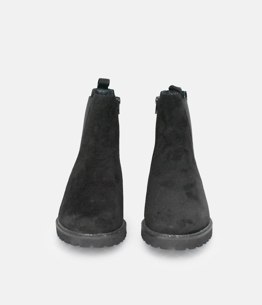 Sioux Premium Black Suede Ankle Boots