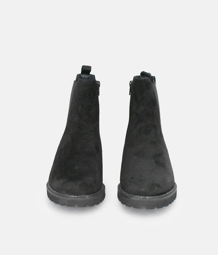 Sioux Premium Black Suede Ankle Boots
