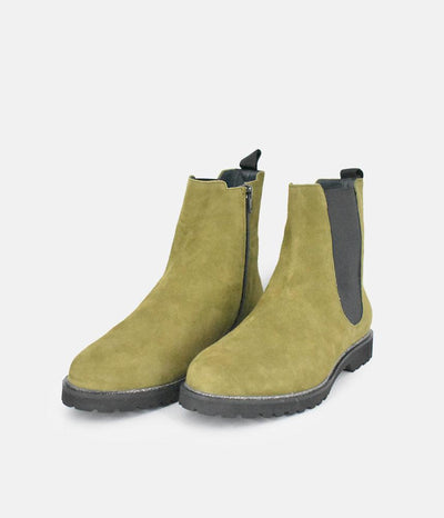 Sioux Premium Green Suede Ankle Boots