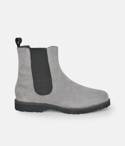 Sioux Premium Light Grey Suede Ankle Boots