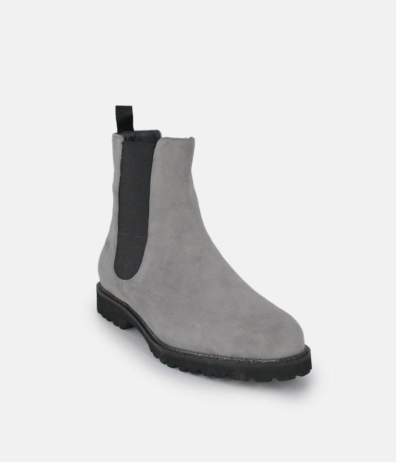 Sioux Premium Light Grey Suede Ankle Boots