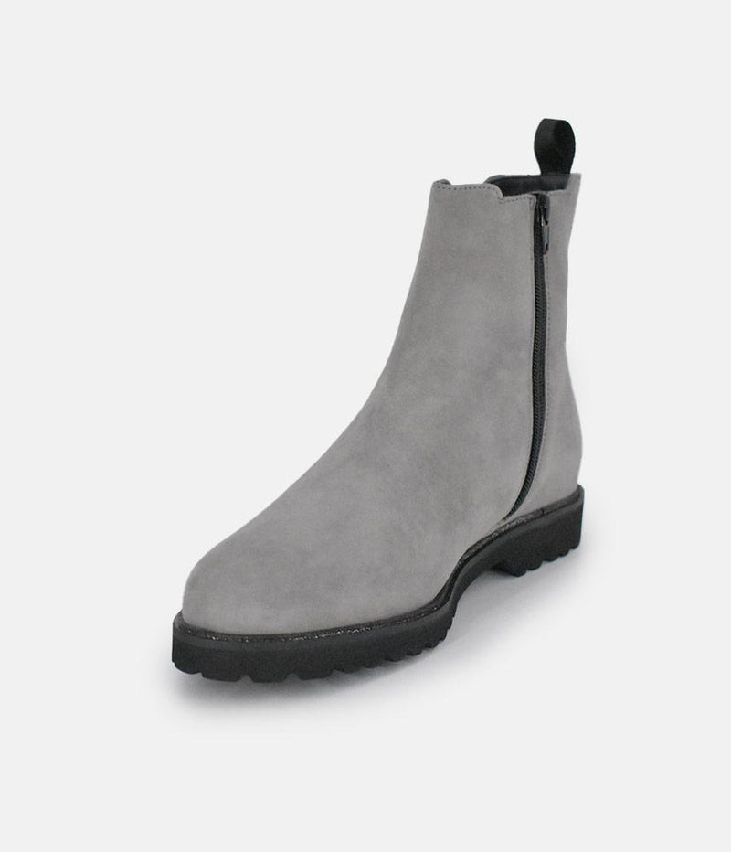 Sioux Premium Light Grey Suede Ankle Boots