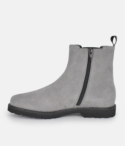 Sioux Premium Light Grey Suede Ankle Boots