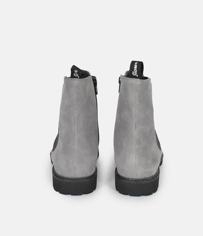 Sioux Premium Light Grey Suede Ankle Boots