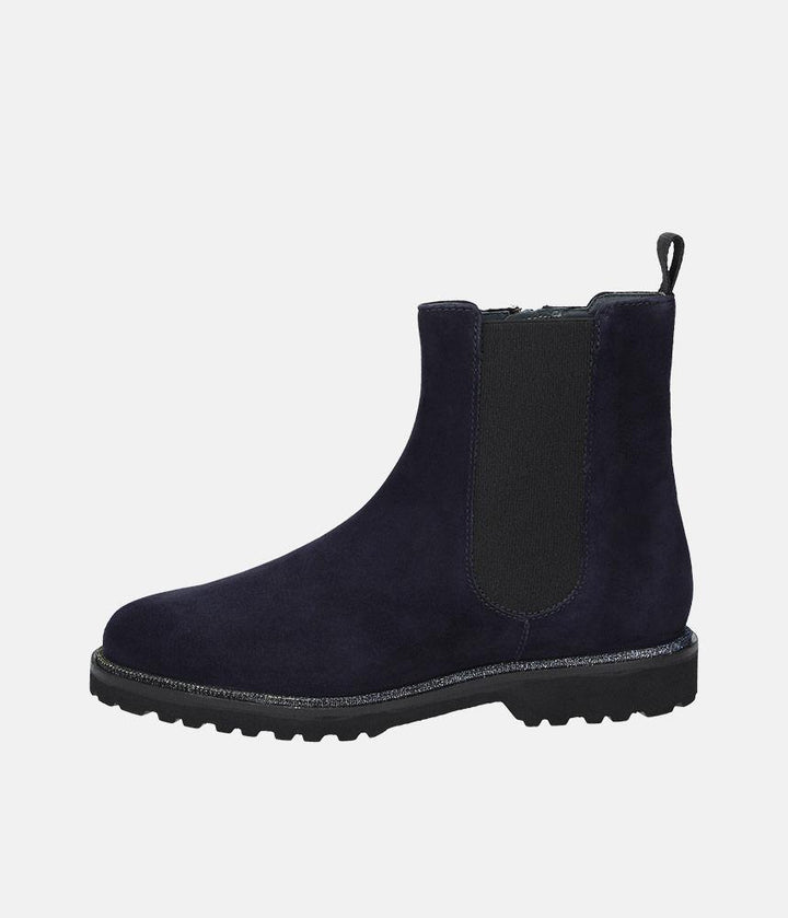 Sioux Premium Navy Suede Ankle Boots