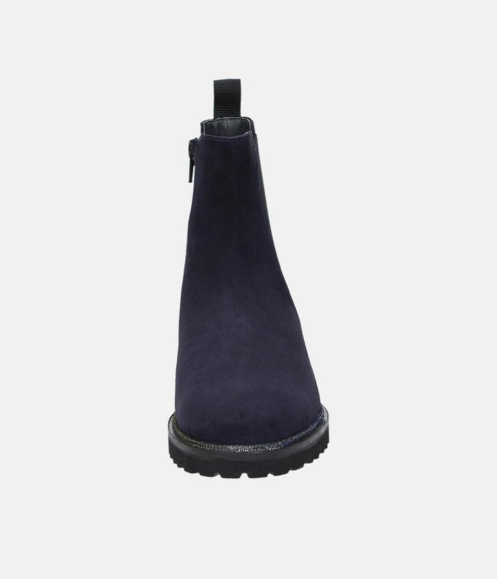 Sioux Premium Navy Suede Ankle Boots