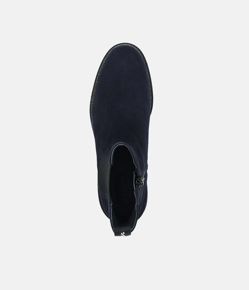 Sioux Premium Navy Suede Ankle Boots