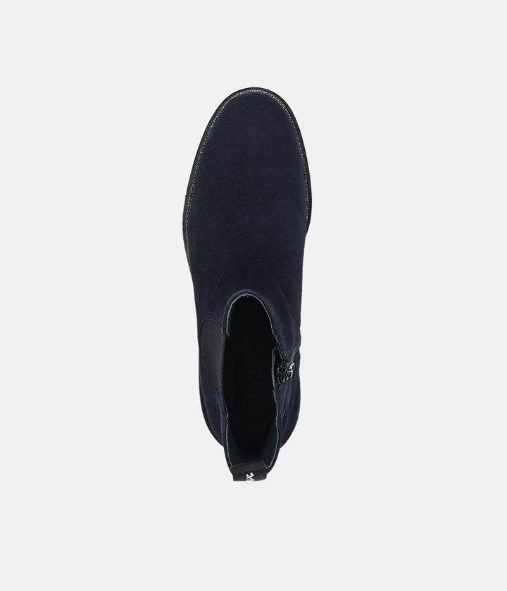 Sioux Premium Navy Suede Ankle Boots