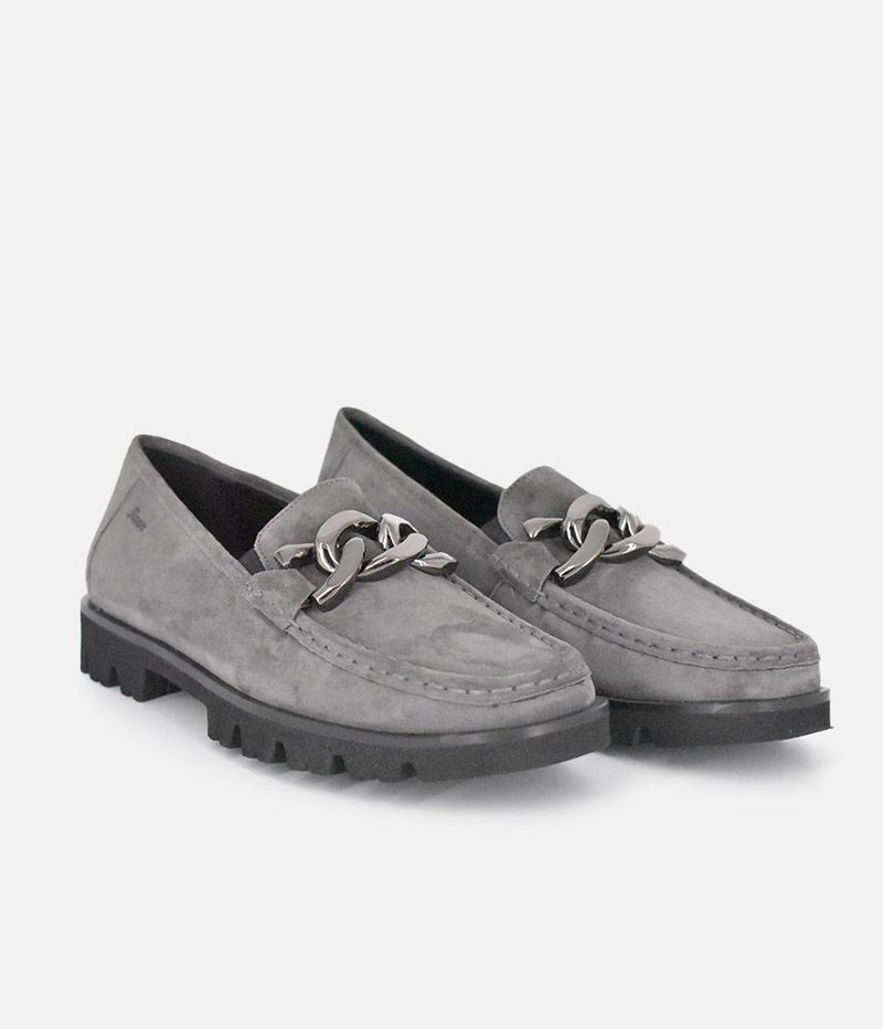 Sioux Premium Grey Suede Loafer