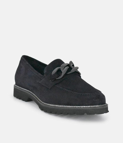 Sioux Luxe Navy Suede Link Loafer