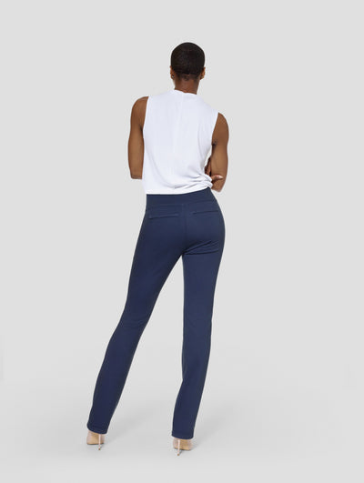 Tall Kimora Gray/Navy Blue Reversible Straight Pant