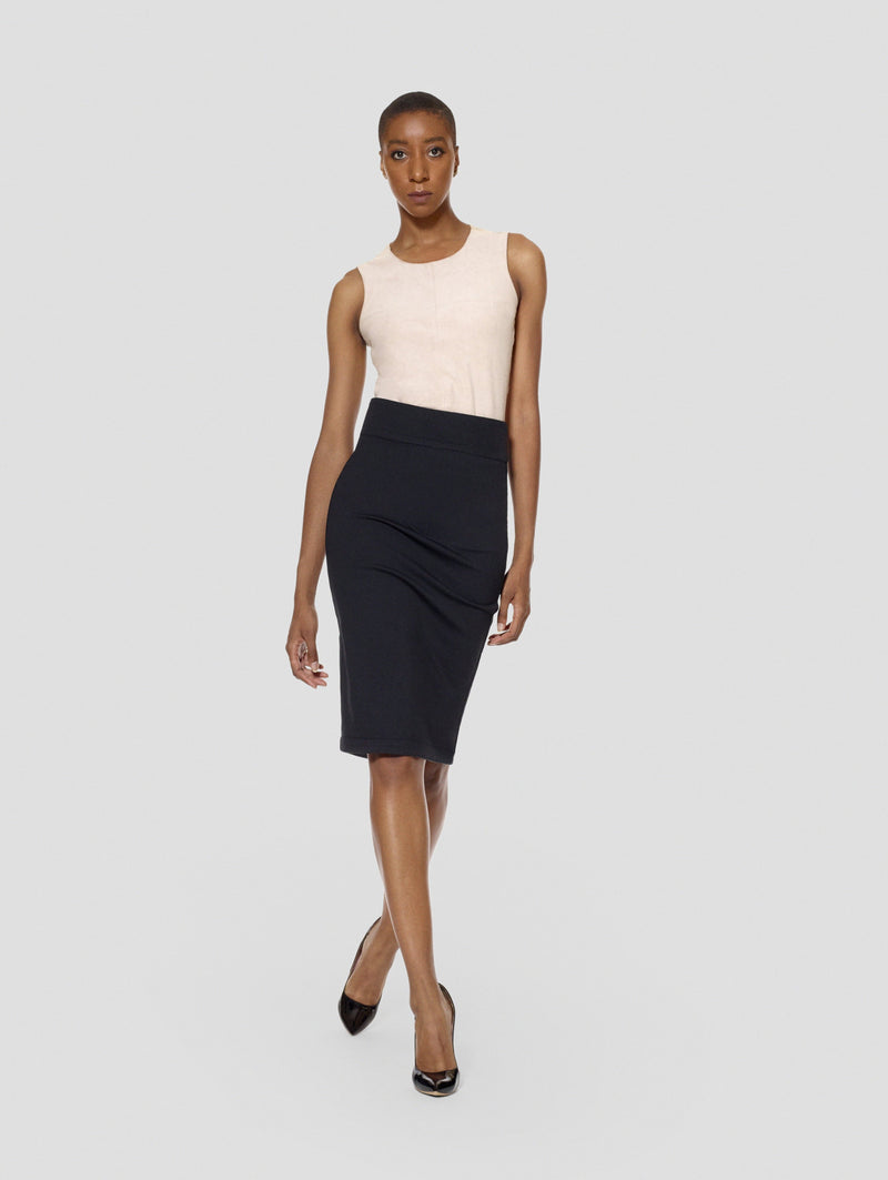 Tall Reversible Uma Plaid/Black Skirt