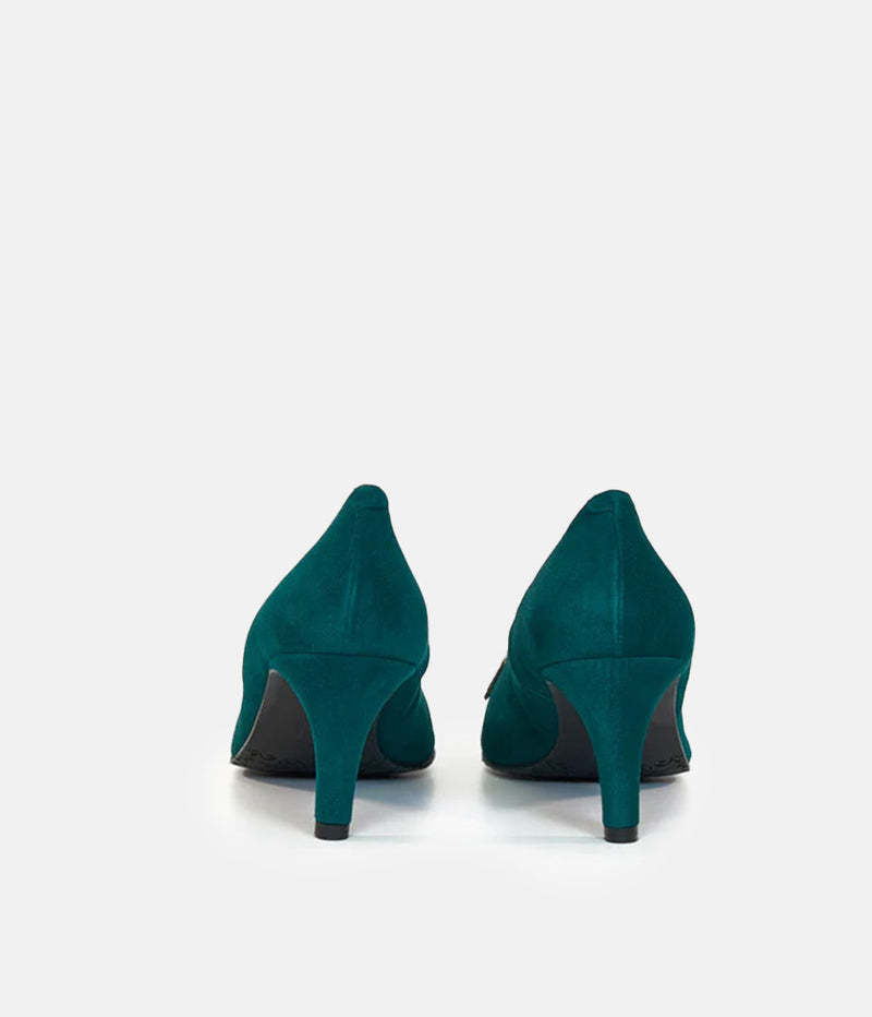 Brenda Zaro Glamorous Green Bow Heels