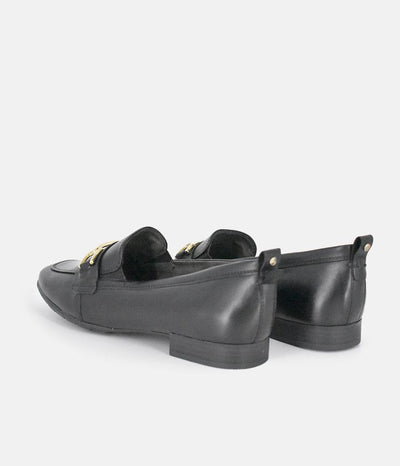 Tamaris Classic Black Leather Loafers