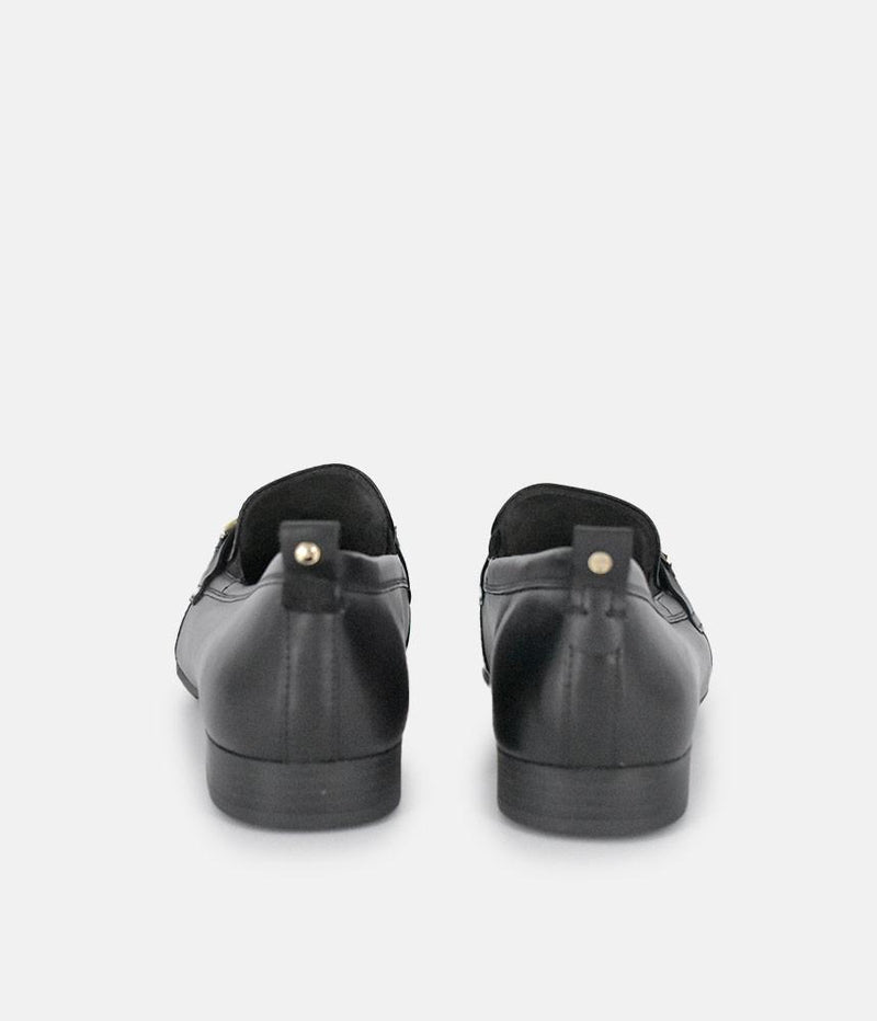 Tamaris Classic Black Leather Loafers