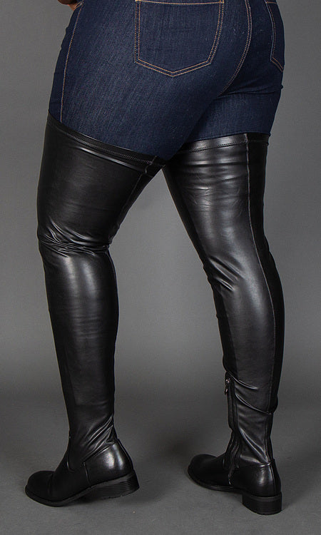 Thigh High Stretch Riding Boots - Regular Fit