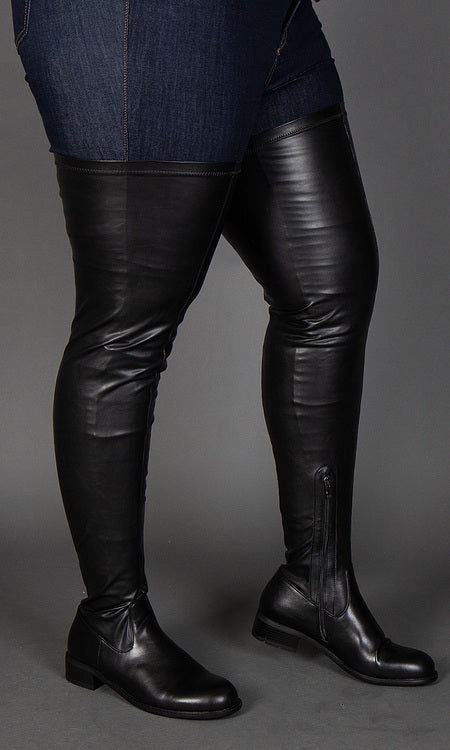 Thigh High Stretch Riding Boots - Regular Fit