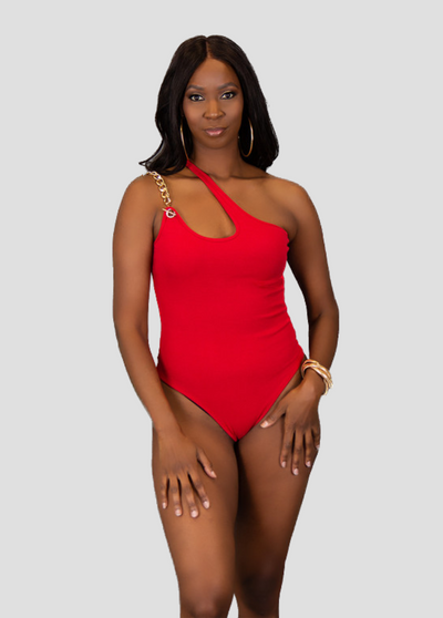 Chainlink Bodysuit - Red