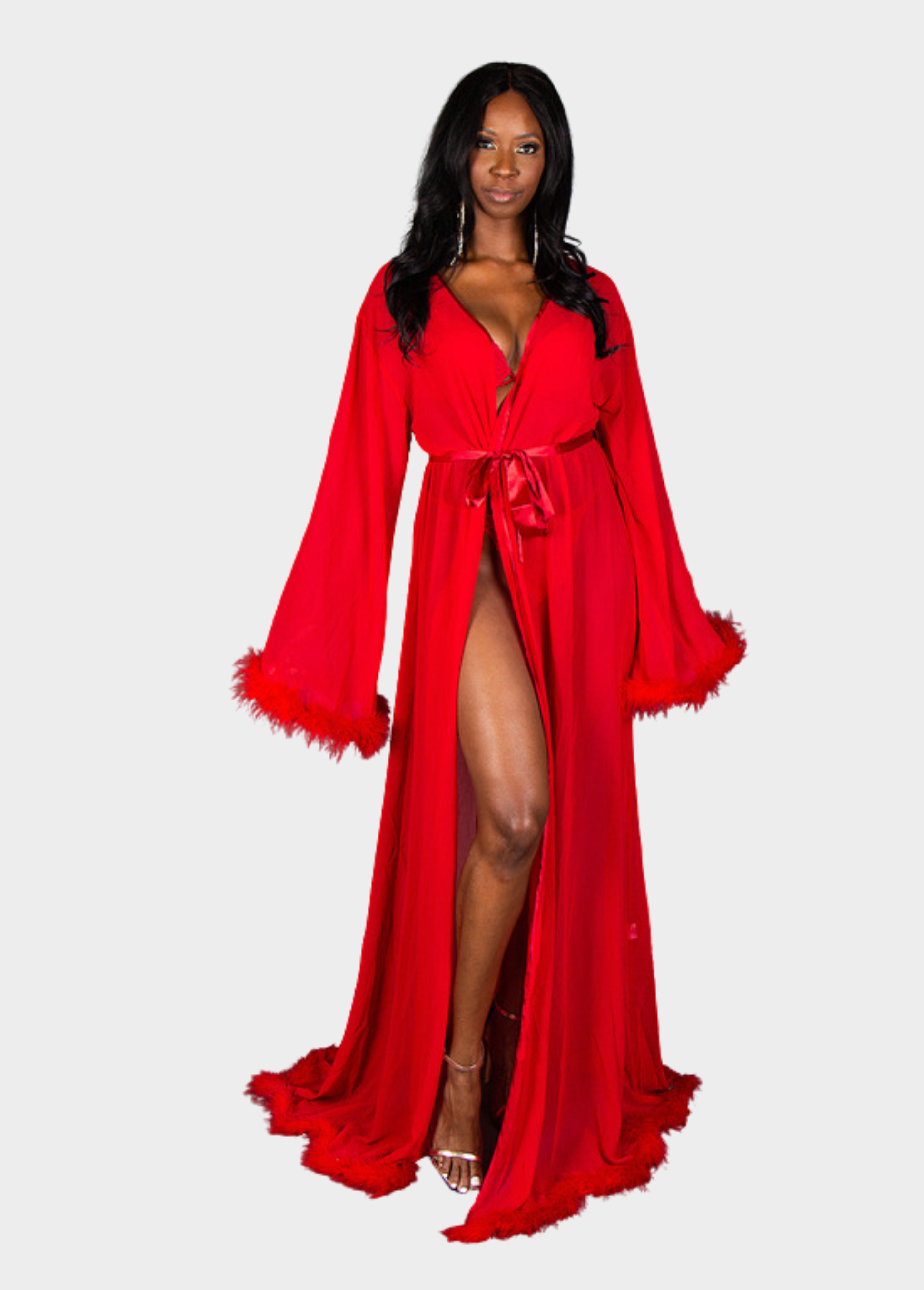 Main Attraction Robe - Red – Tall Size