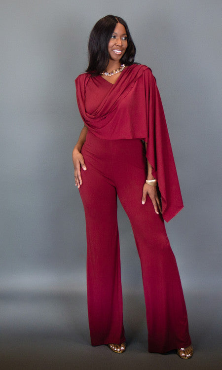 Venus Jumpsuit - Wine