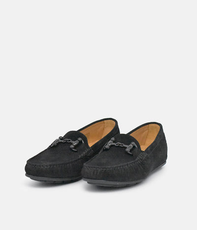 Vittoria Mengoni Plush Black Loafers