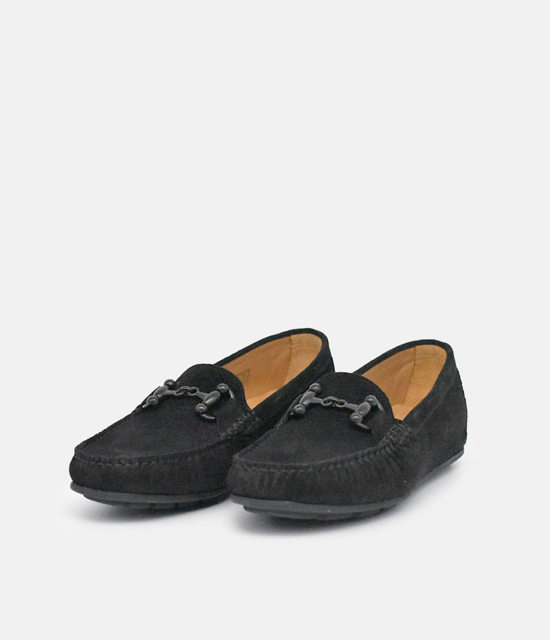 Vittoria Mengoni Plush Black Loafers