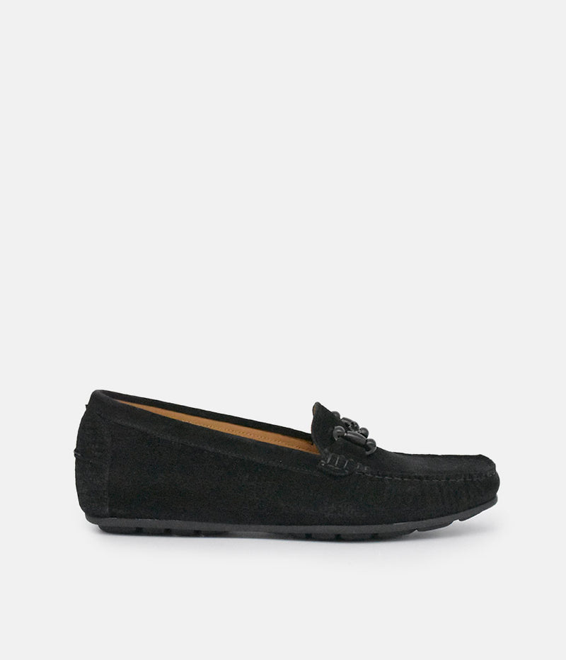 Vittoria Mengoni Plush Black Loafers