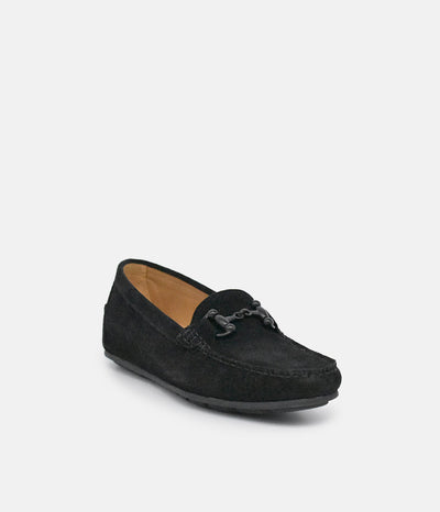 Vittoria Mengoni Plush Black Loafers