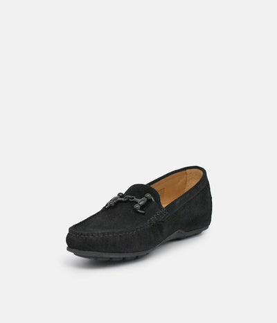 Vittoria Mengoni Plush Black Loafers