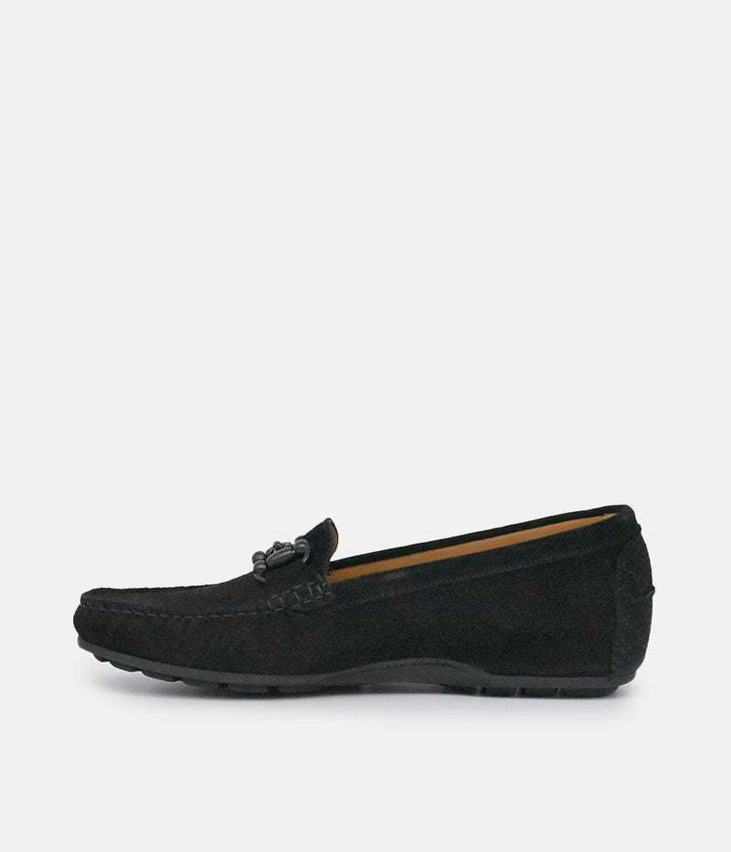 Vittoria Mengoni Plush Black Loafers