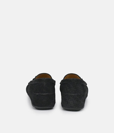 Vittoria Mengoni Plush Black Loafers