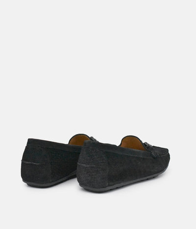 Vittoria Mengoni Plush Black Loafers